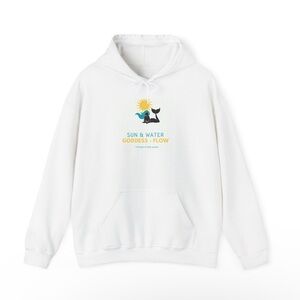 Sun & Water Goddess Flow White Hoodie